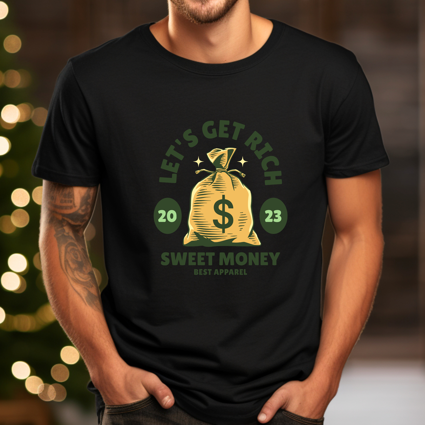 STREET MONEY COLLECTION BLACK T-SHIRT OVERSIZED FIT