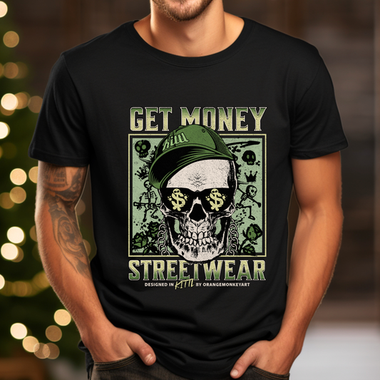 STREET MONEY COLLECTION BLACK T-SHIRT OVERSIZED FIT