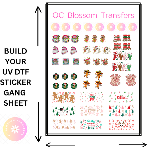 UV DTF STICKER BUILD A GANG SHEET